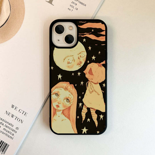 Pumpkin Moon Glass Case