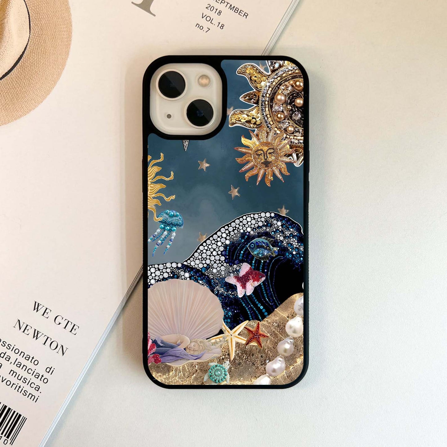 Celestial sea fantasy Glass Case