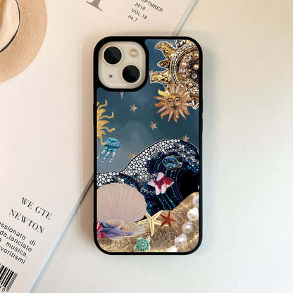 Celestial sea fantasy Glass Case