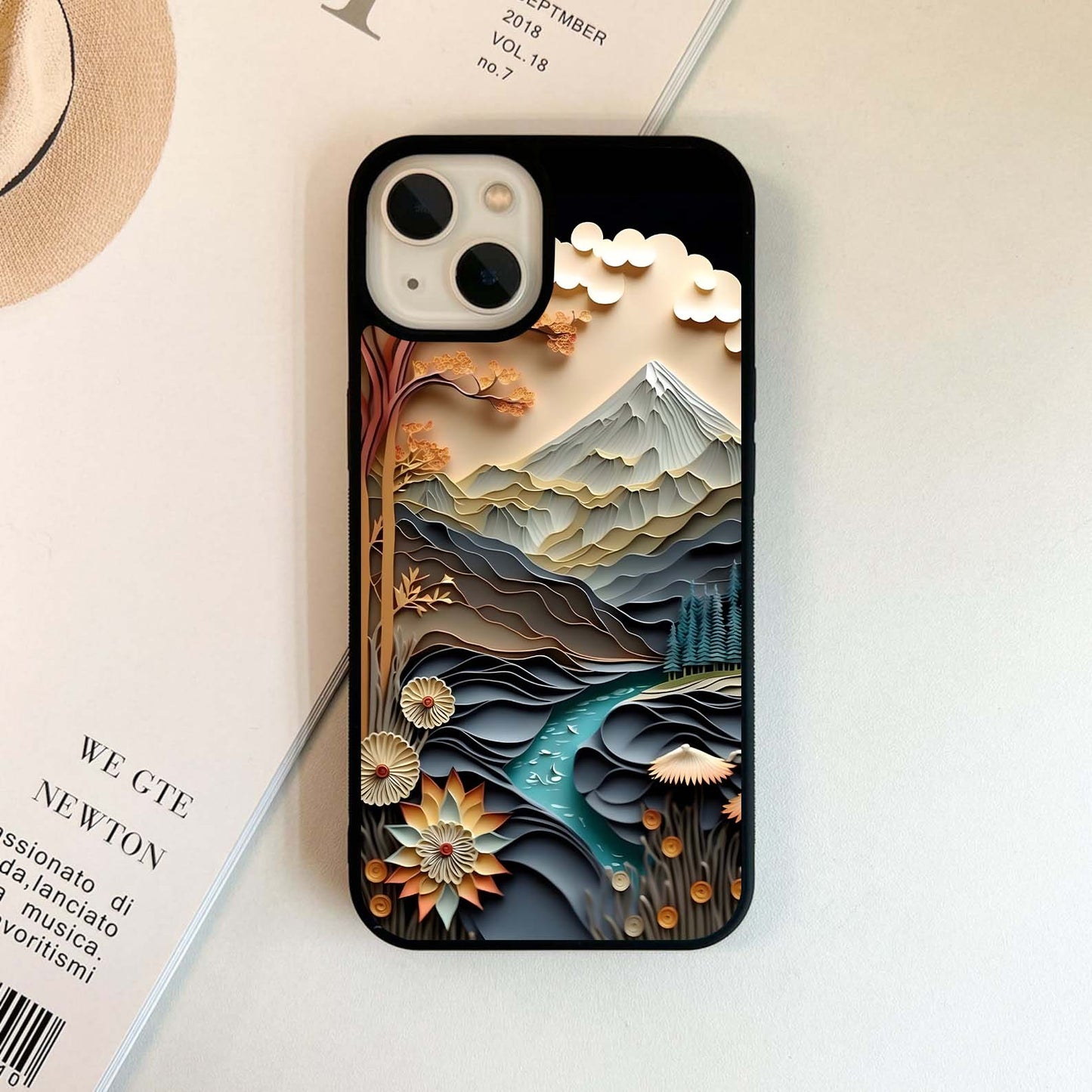 Layered Nature Escape Glass Case