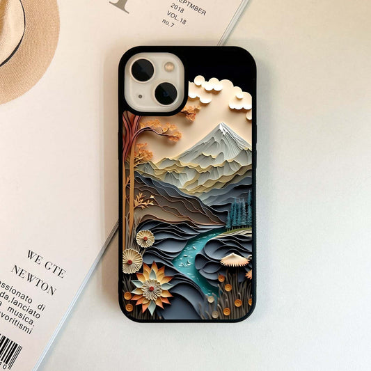 Layered Nature Escape Glass Case