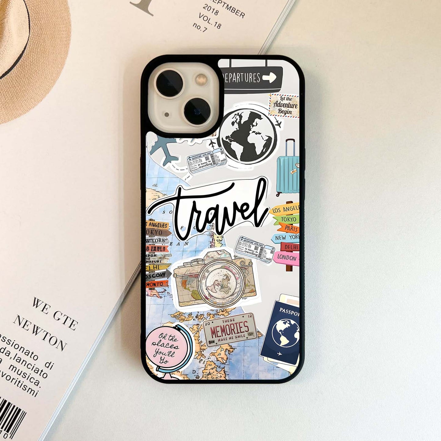 Wanderlust Journal Glass Case