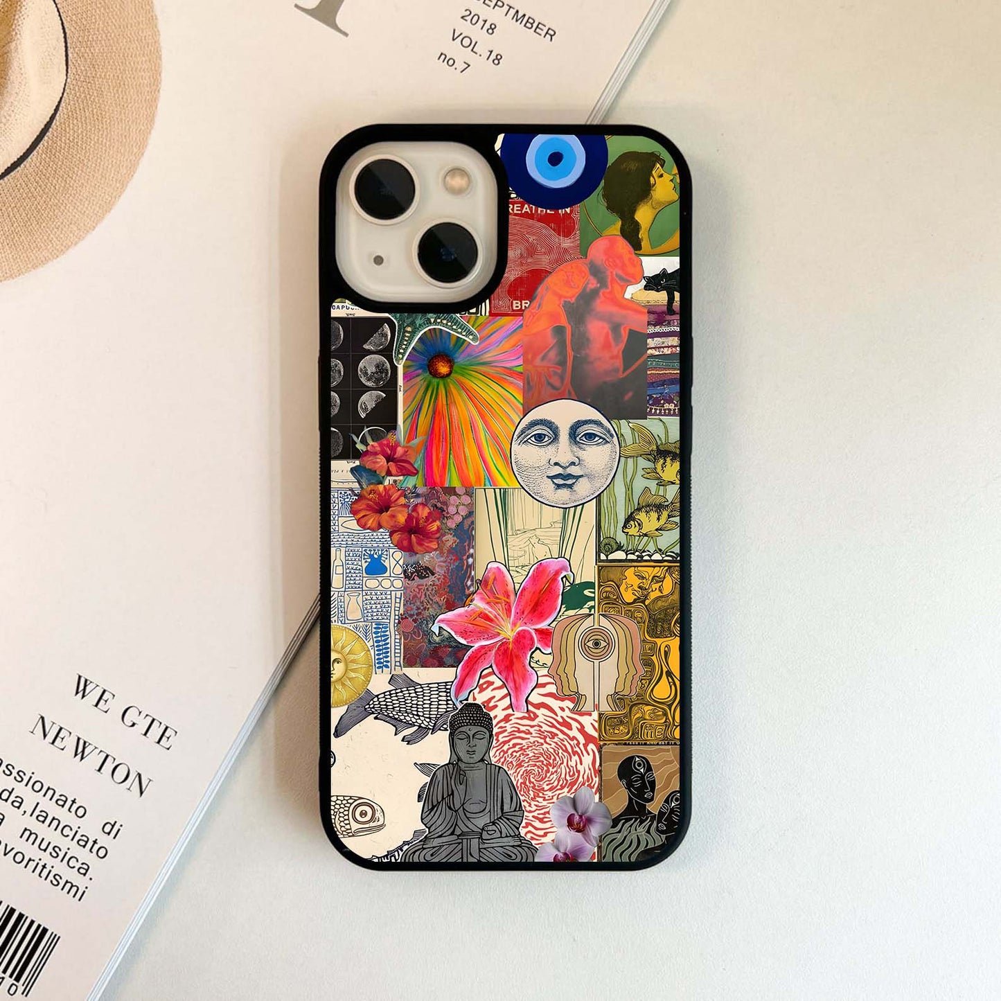 Cosmic Retro Vibe Glass Case