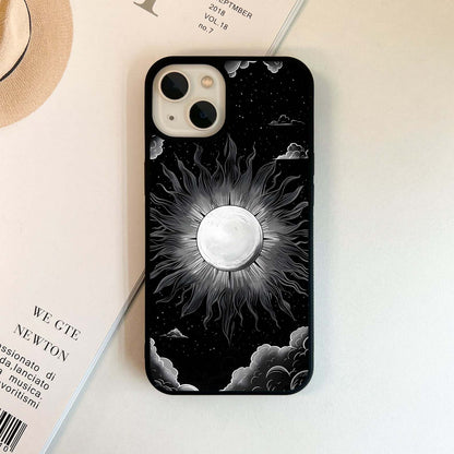 Radiant sun monochrome Glass Case