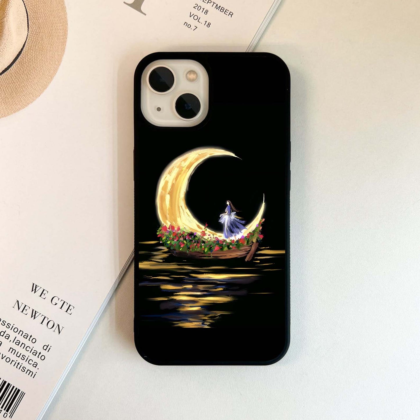 Moonlit Voyage Floating Glass Case