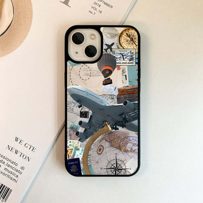 Travel Story Map Glass Case