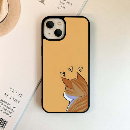 Thinking Cat Glass Case