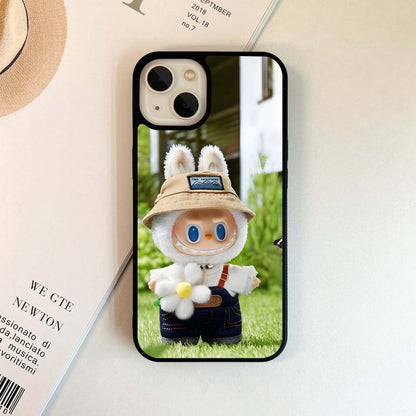 Hat Labubu Glass Case