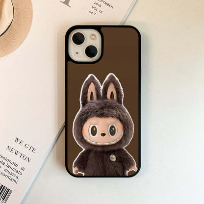 Brown Labubu Glass Case