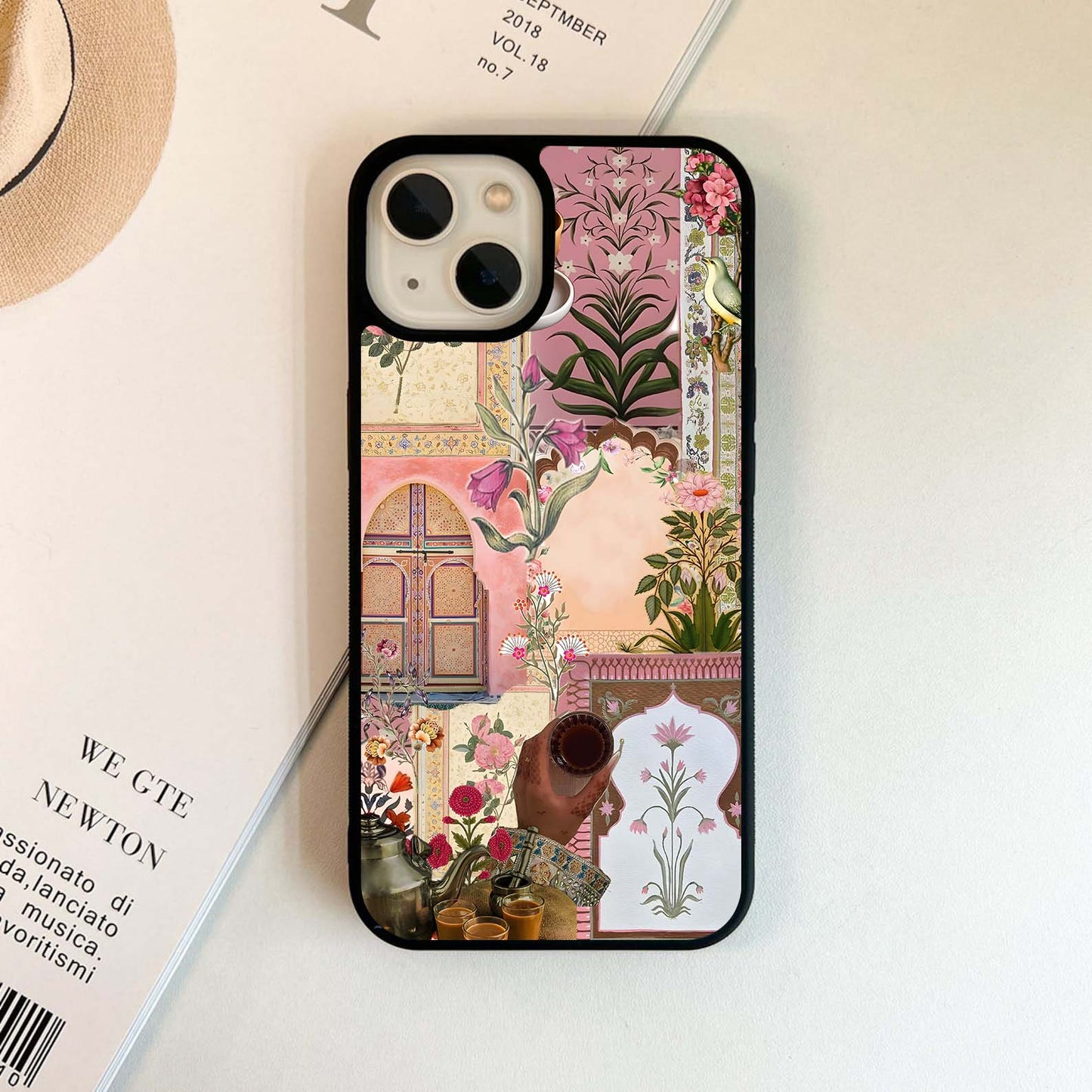 Desi Chai Collage Glass Case