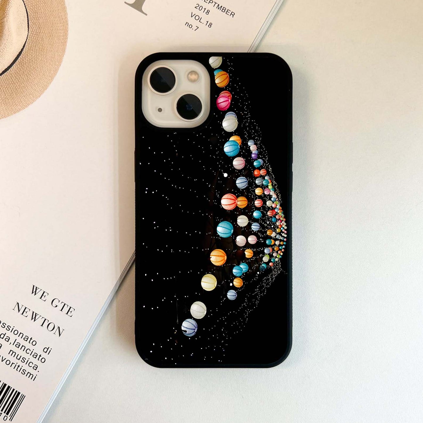 Paper Lantern Lights Glass Case