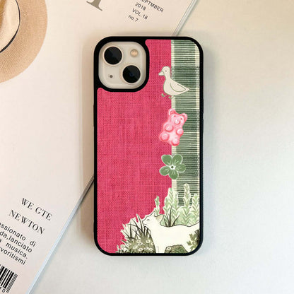 Fabric Patterns Glass Case