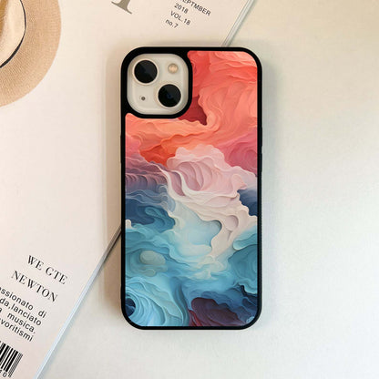 Abstract Fluid Waves Glass Case