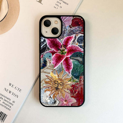 Beaded Garden Fantasy Glass Case