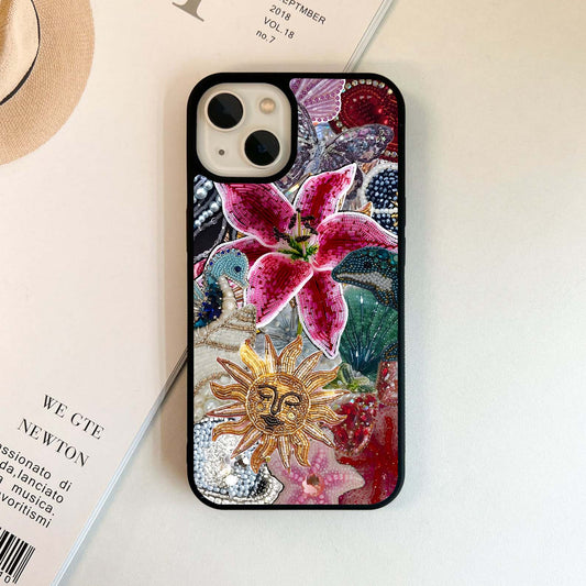 Beaded Garden Fantasy Glass Case