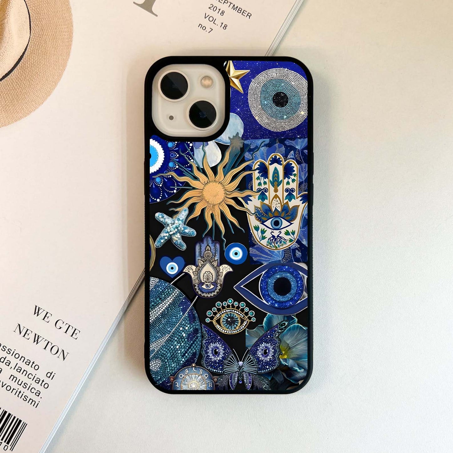 Evil Eye Charm Mix Glass Case