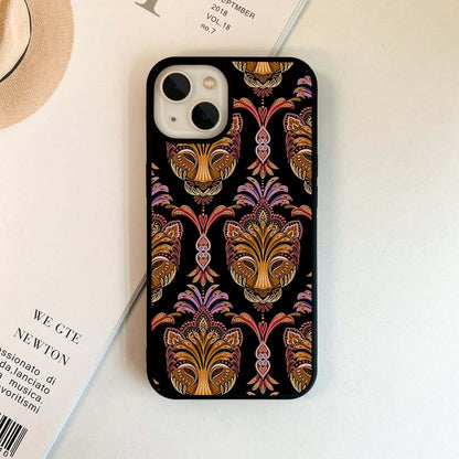 Regal Lion Pattern Glass Case