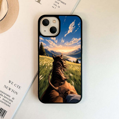 Fast Runing Horse Glass Case