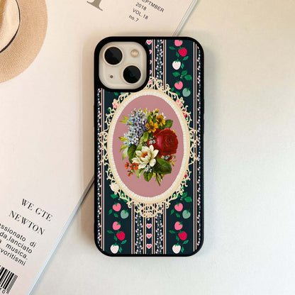 Floral Bloom Romance Glass Case