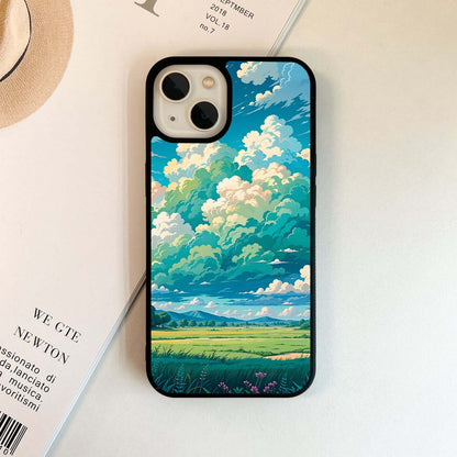 Cotton Field Skies Glass Glass Case