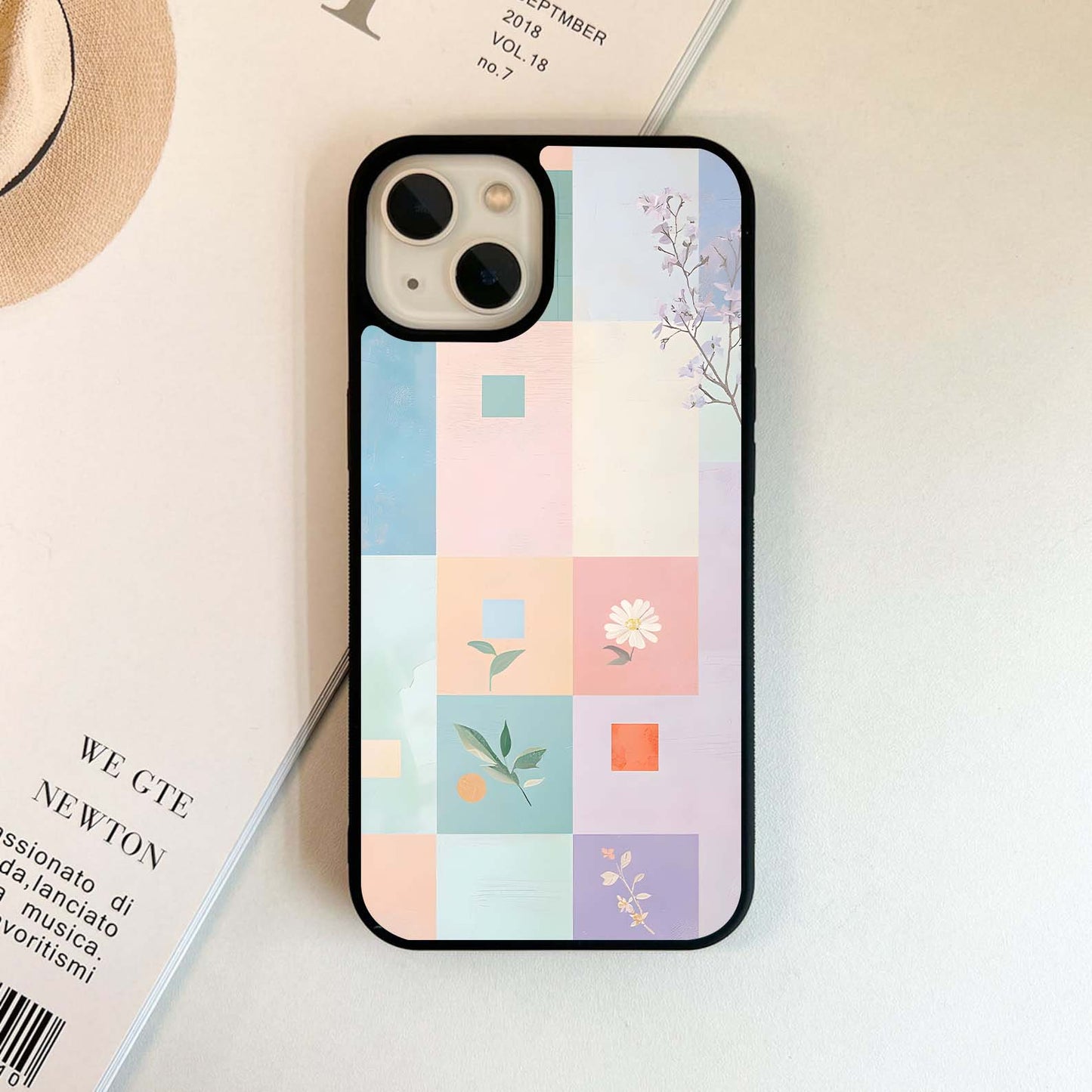 Grid of blocks Glass Case