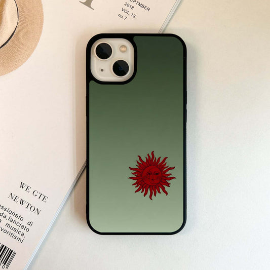 Crimson Sun Silence Glass Case