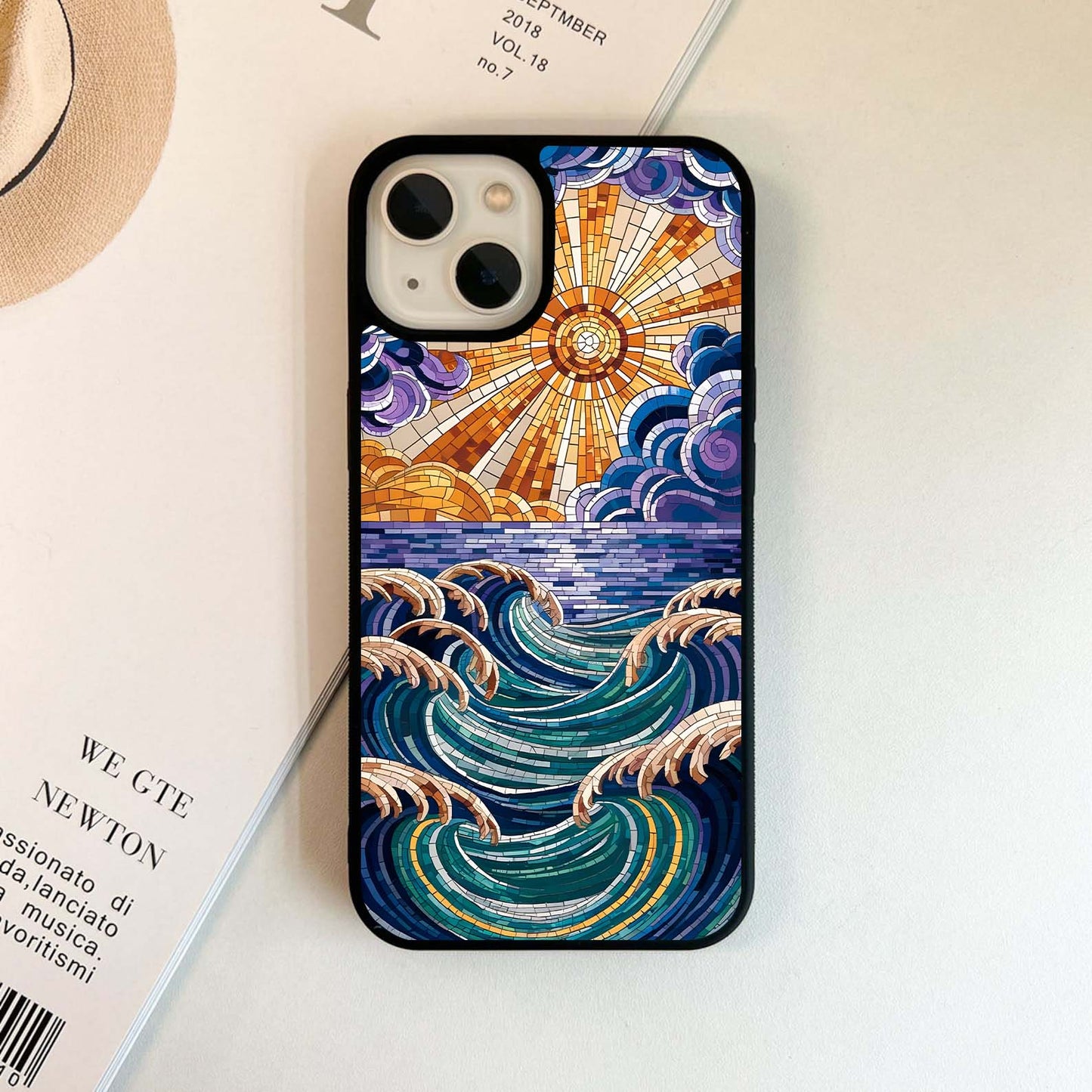 Decorative Stained Scenery Glass Case