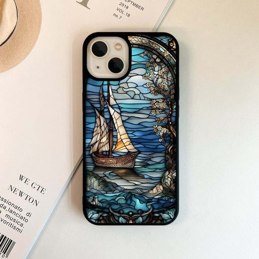 Sail Dream Scene Glass Case
