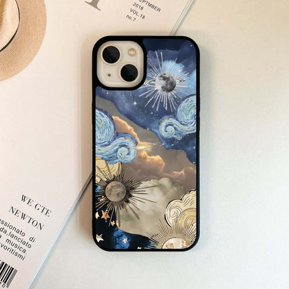 Galactic Sky Swirl Glass Case