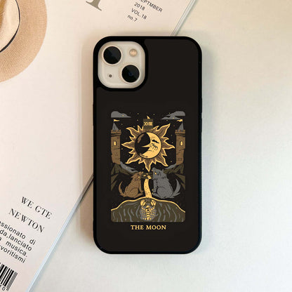 Tarot-style moon Glass Case