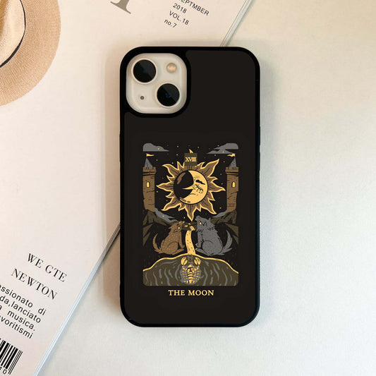 Tarot-style moon Glass Case