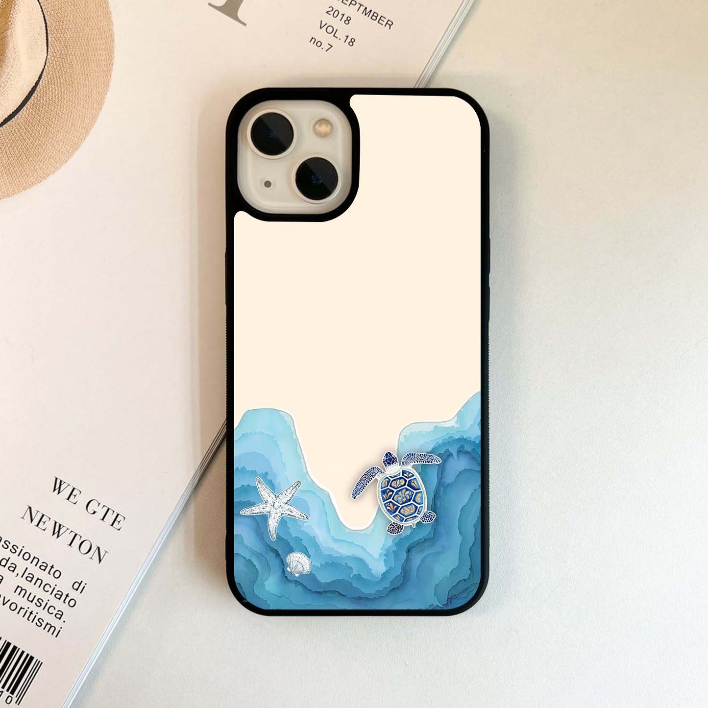 Ocean Drift Turtle Glass Case