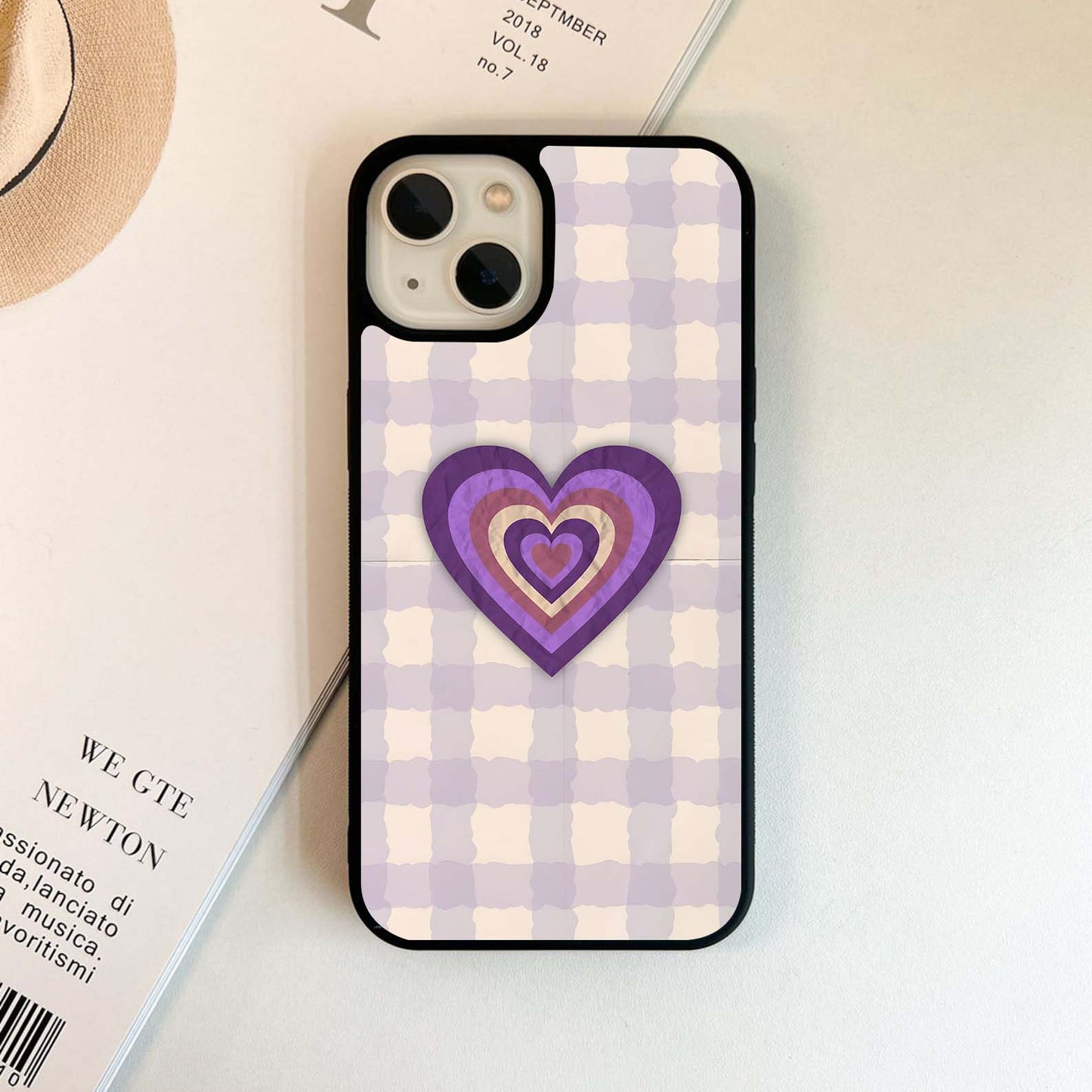 Purple Heart Layers Glass Case