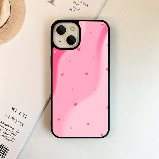 Pink Sweet Waving Glass Case