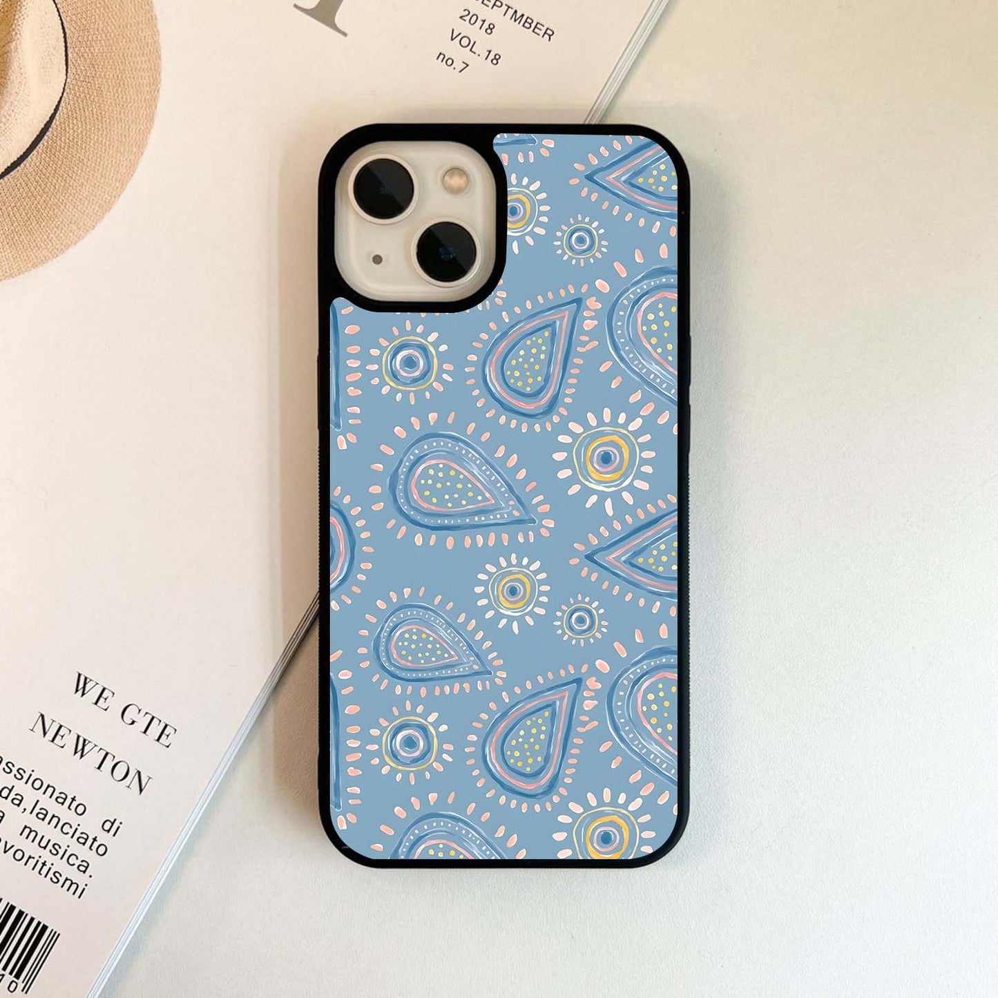 Paisley Sky Delight Pattern Glass Case