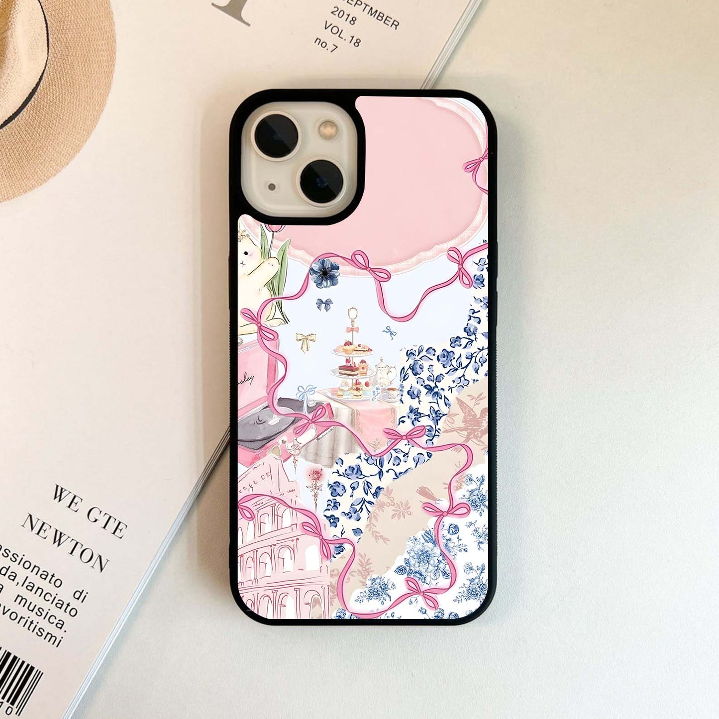 Aesthetic Inncoent Rabbit Glass Case