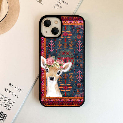 Innocent Art Deer Glass Case