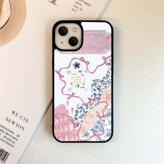 Aesthetic Sprout Bow Glass Case