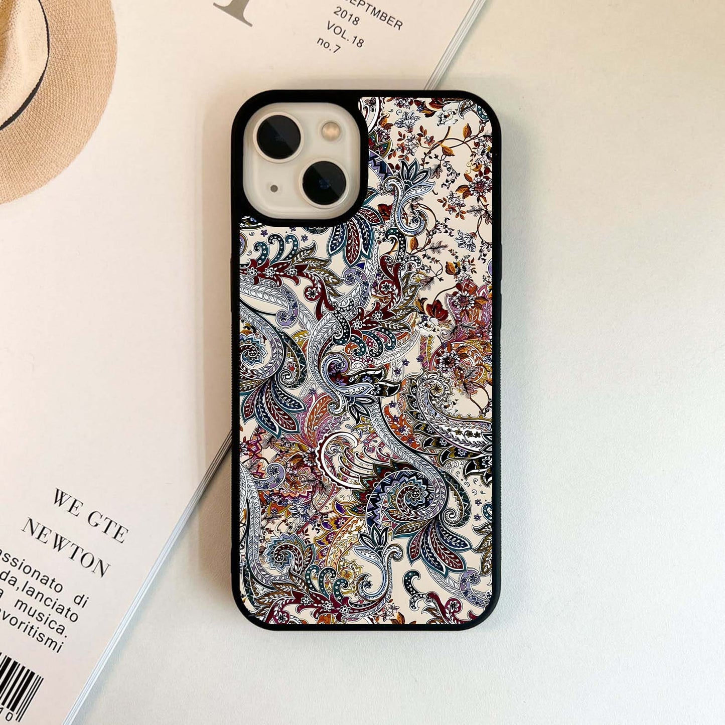 Boho Bloom Swirl Glass Case