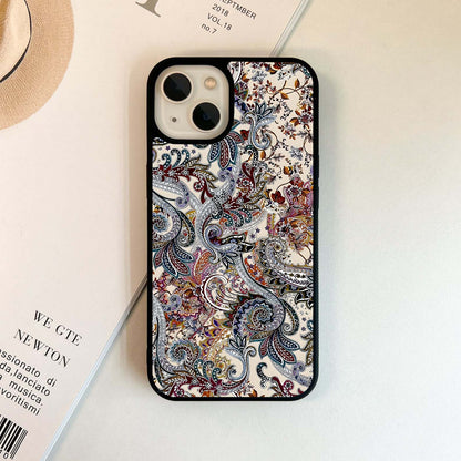 Boho Bloom Swirl Glass Case