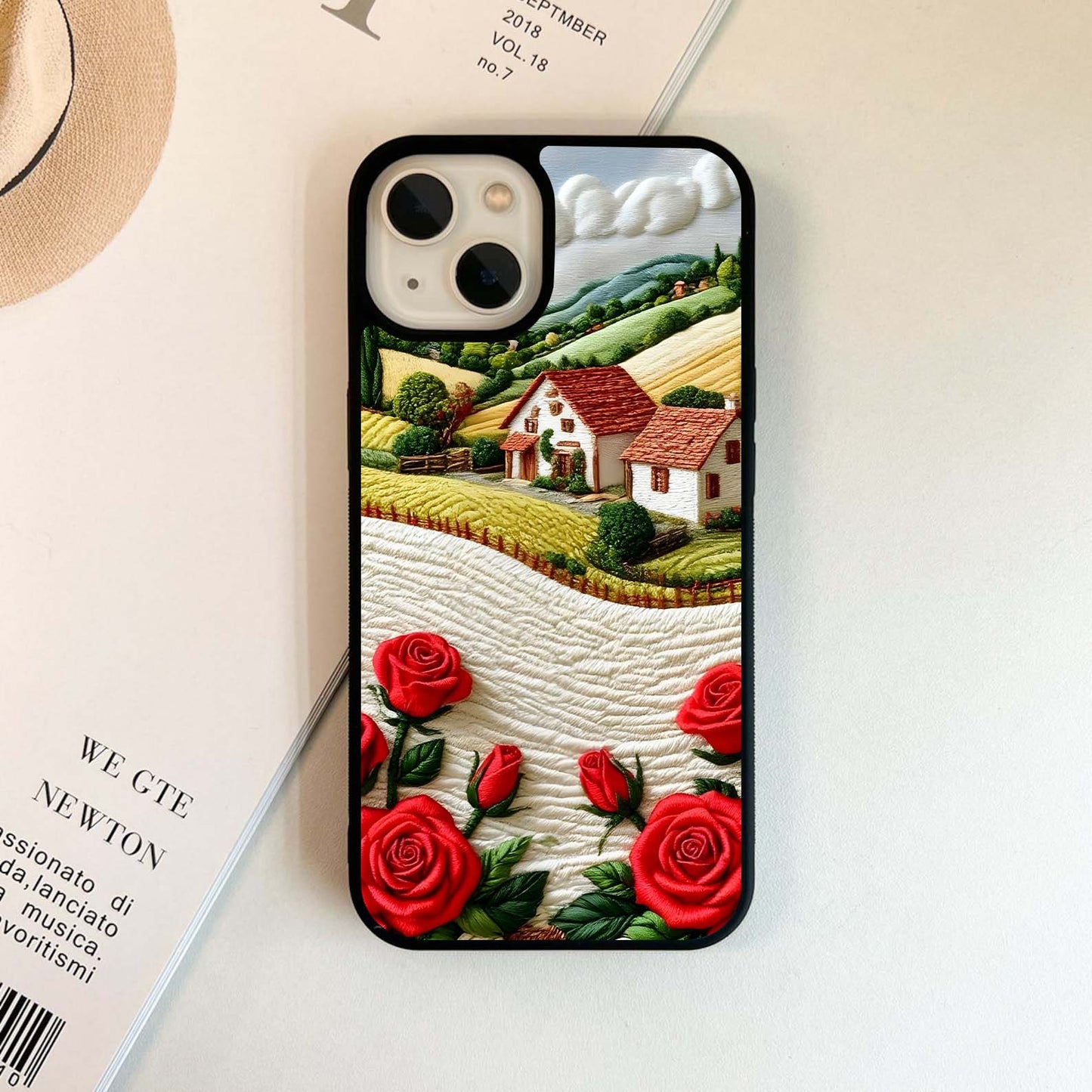 Rustic Rose Haven Glass Case