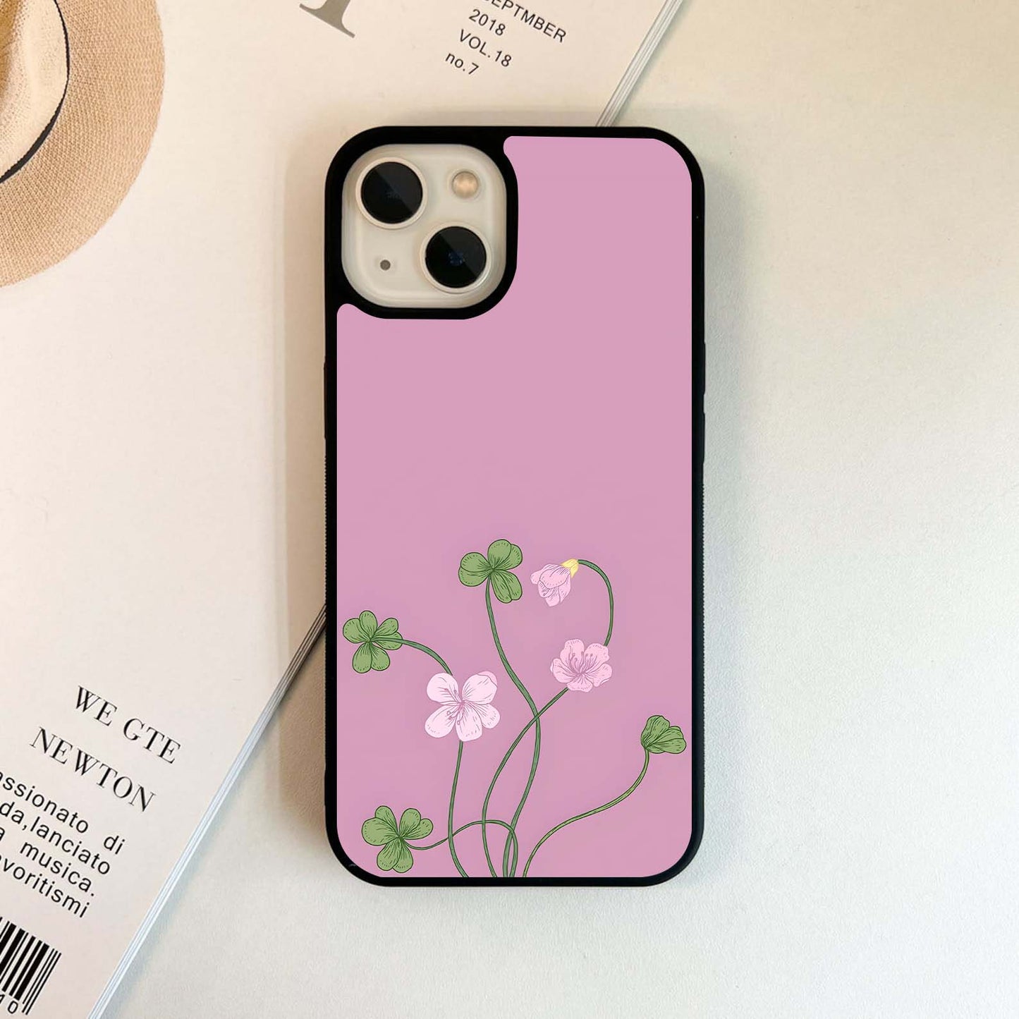 Pink Petal Wash Glass Case