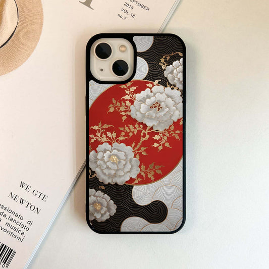 Floral Ornament Glass Case