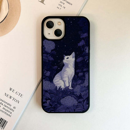 Midnight Cat Glass Case