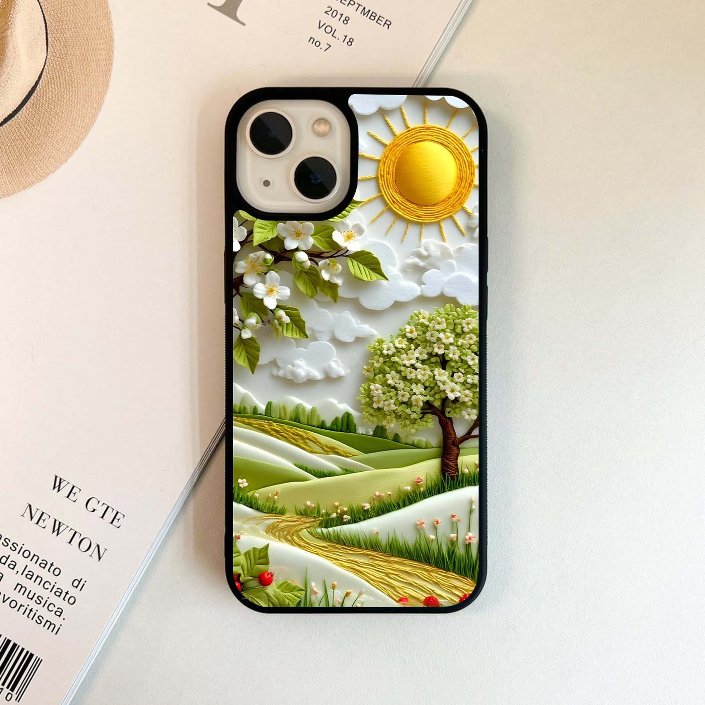 Spring Blossom Hills Glass Case