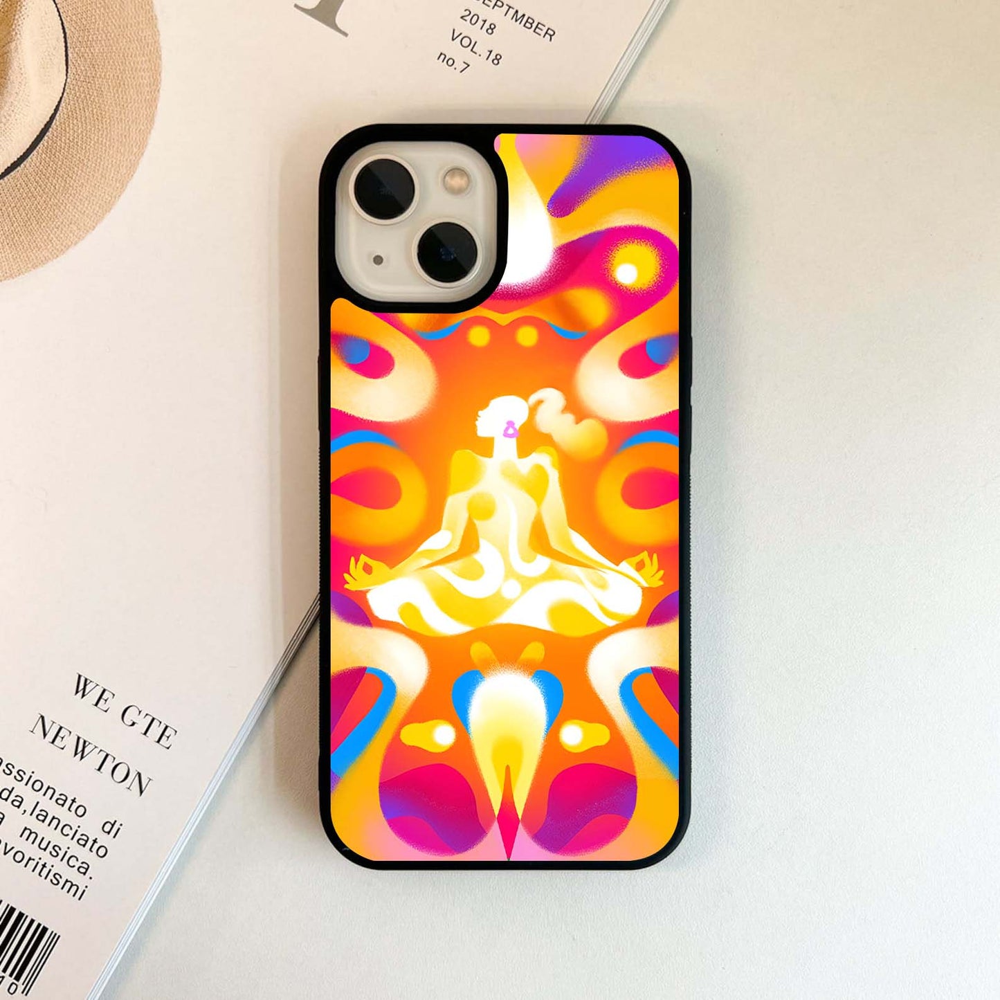 Vibrant Zen Pulse Glass Case