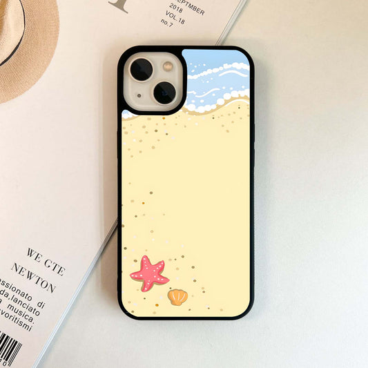 Alone Cute Starfish Glass Case
