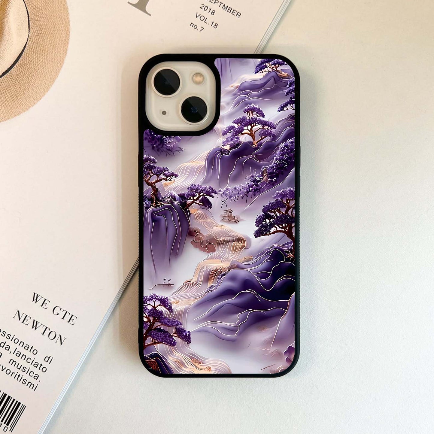 Purple Mystic Hills Glass Case