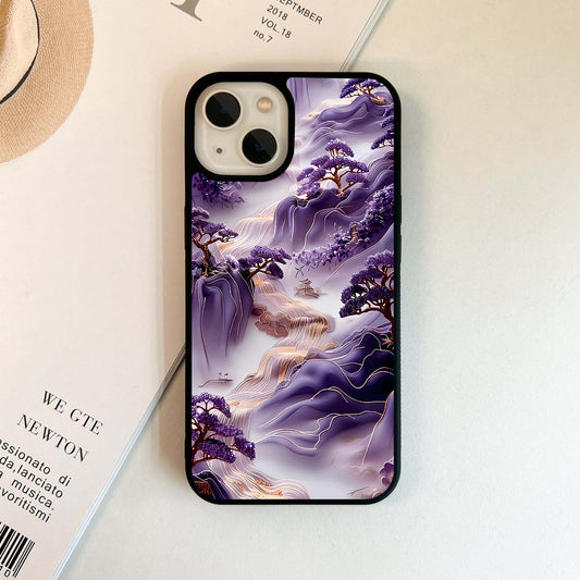 Purple Mystic Hills Glass Case