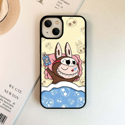 Sleeping Labubu Glass Case